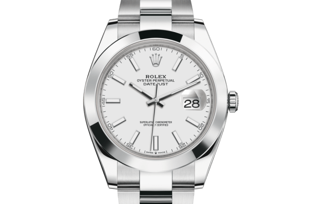 White dial with oyster bracelet